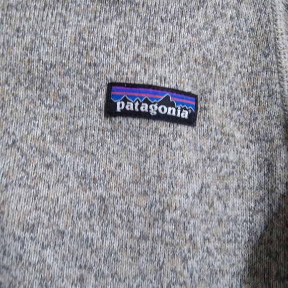 Patagonia Women’s Better Sweater 1/4 Zip Fleece Tan Gray Barefoot Sz  Medium - Picture 5 of 7